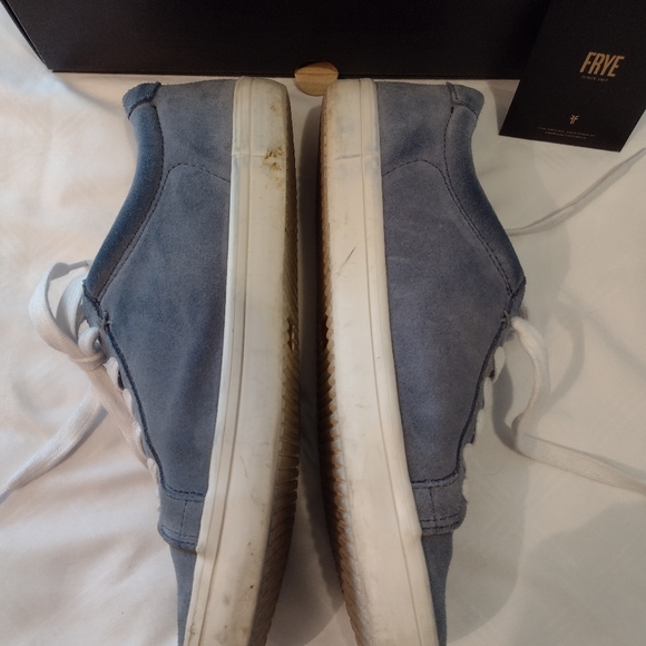 Frye Men's Blue Suede Sneakers - Picture 16 of 16